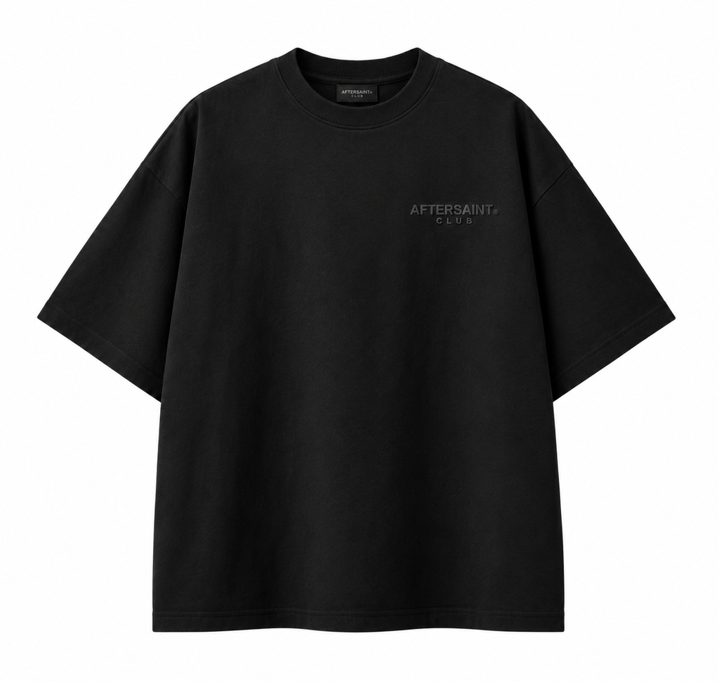 AFTERSAINT CLUB BLACK TEE