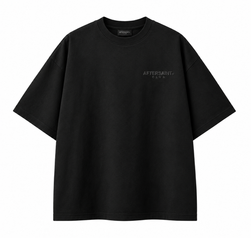 AFTERSAINT CLUB BLACK TEE